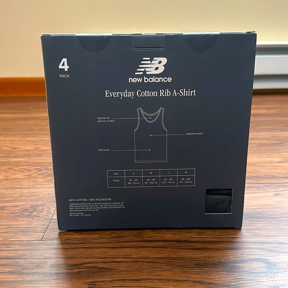 Men’s New Balance Everyday Cotton Rib A-Shirt - Picture 3 of 6